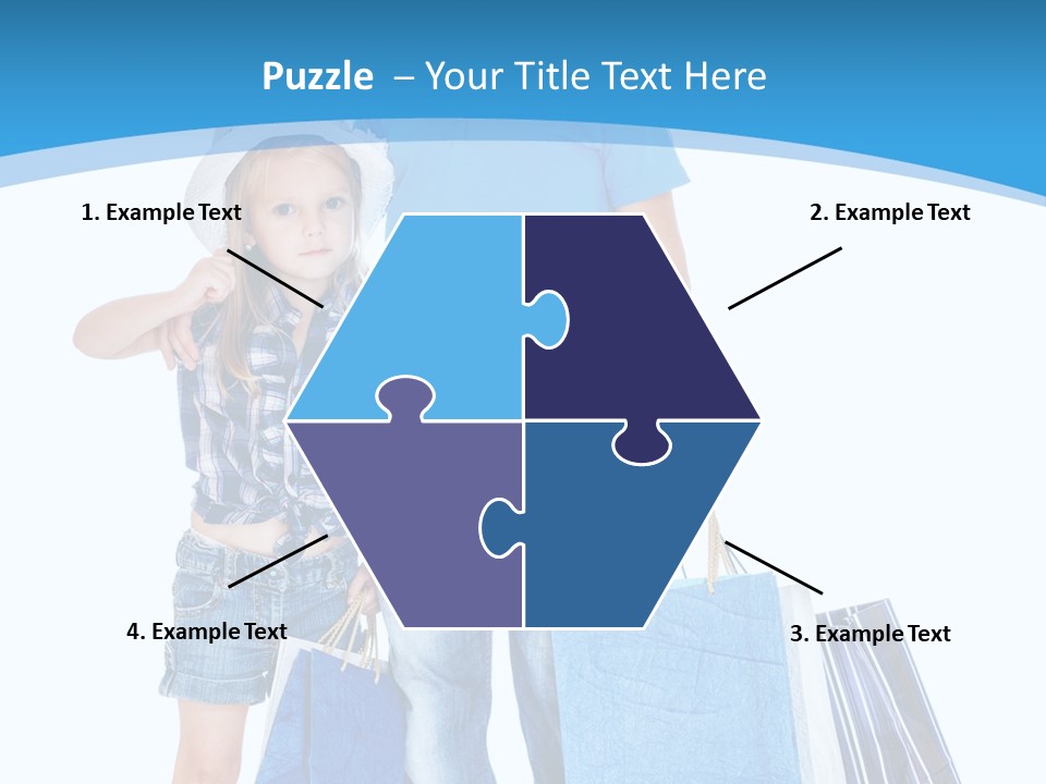 Blonde Small Kid PowerPoint Template