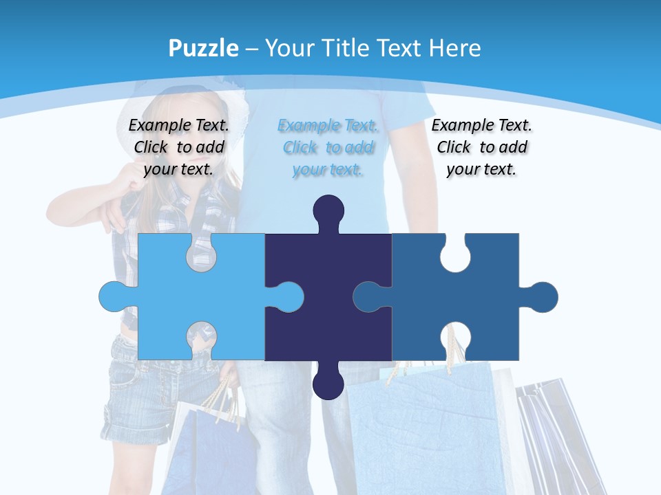 Blonde Small Kid PowerPoint Template