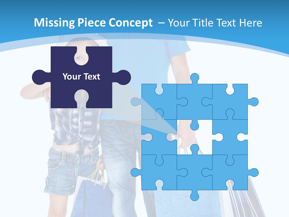 Blonde Small Kid PowerPoint Template