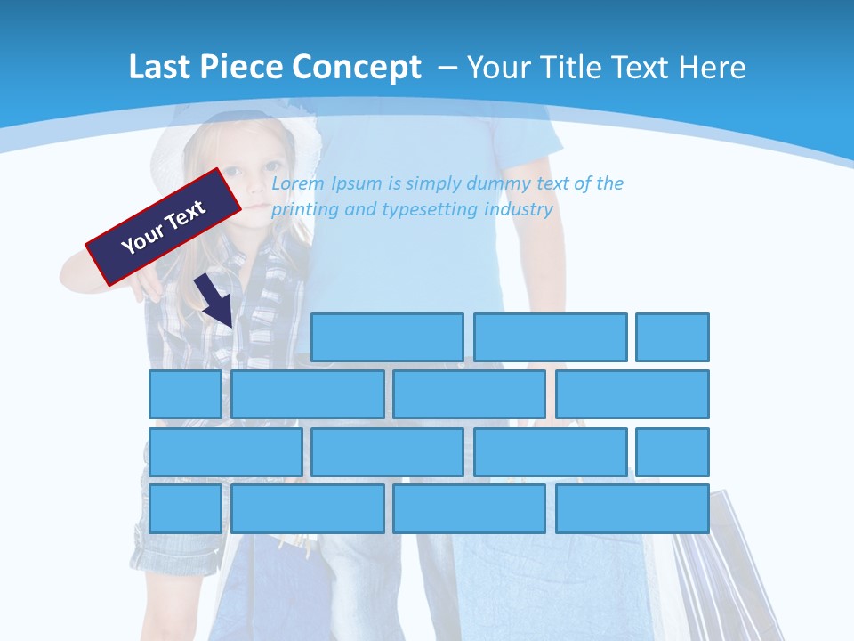 Blonde Small Kid PowerPoint Template