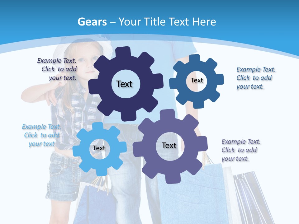 Blonde Small Kid PowerPoint Template