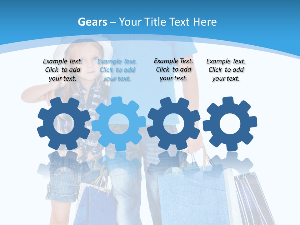 Blonde Small Kid PowerPoint Template