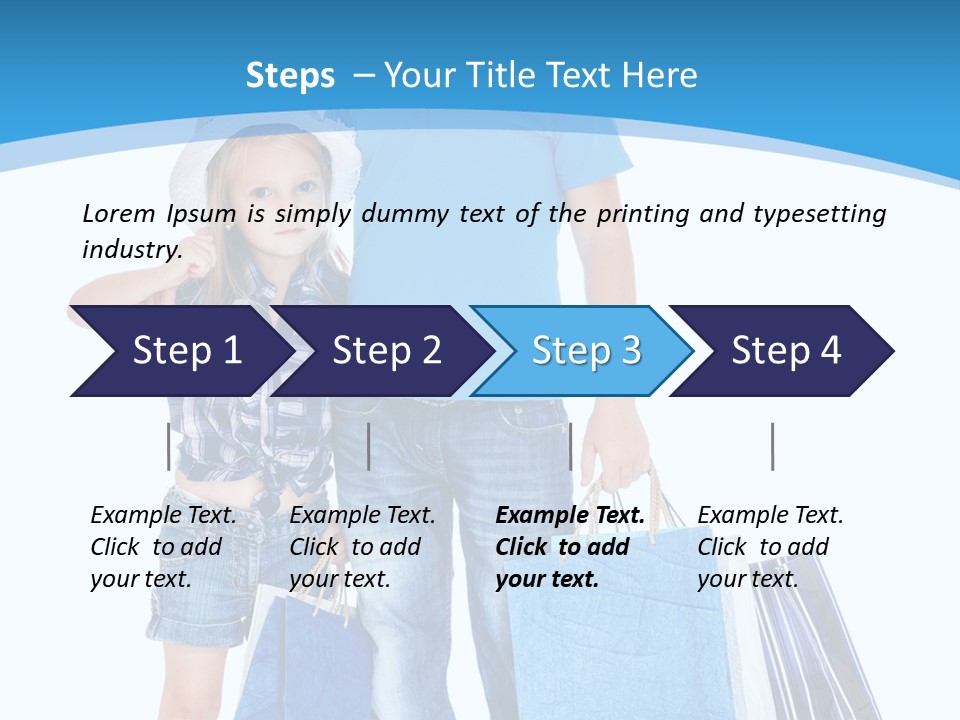 Blonde Small Kid PowerPoint Template