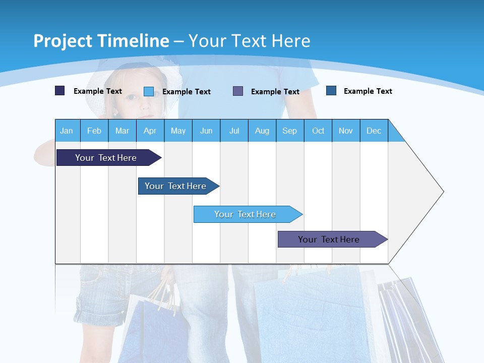 Blonde Small Kid PowerPoint Template