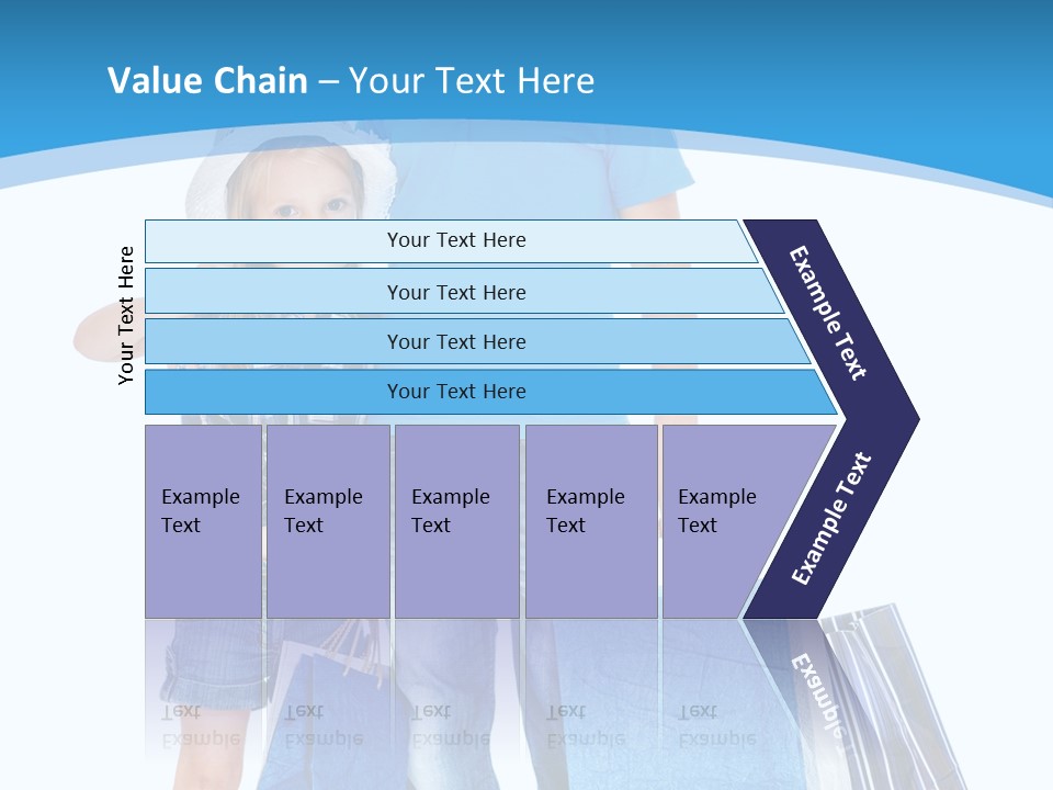 Blonde Small Kid PowerPoint Template