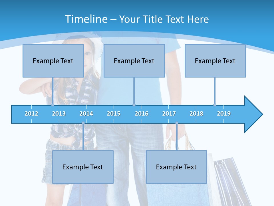 Blonde Small Kid PowerPoint Template