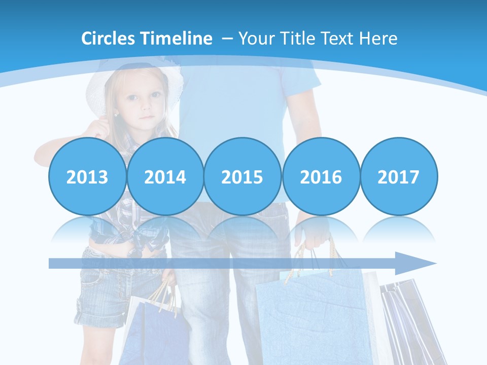 Blonde Small Kid PowerPoint Template