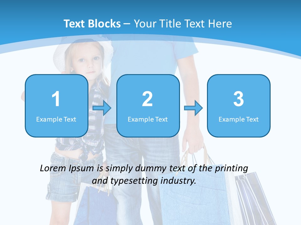 Blonde Small Kid PowerPoint Template