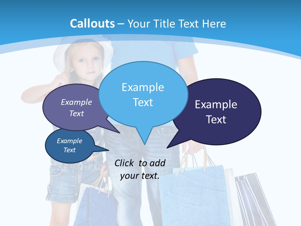 Blonde Small Kid PowerPoint Template