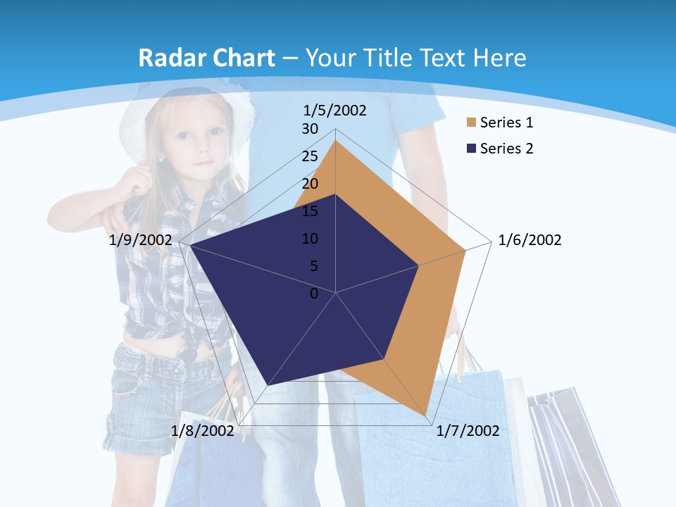 Blonde Small Kid PowerPoint Template