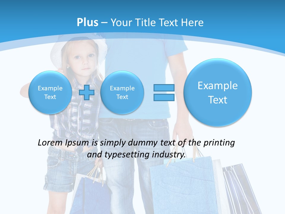 Blonde Small Kid PowerPoint Template