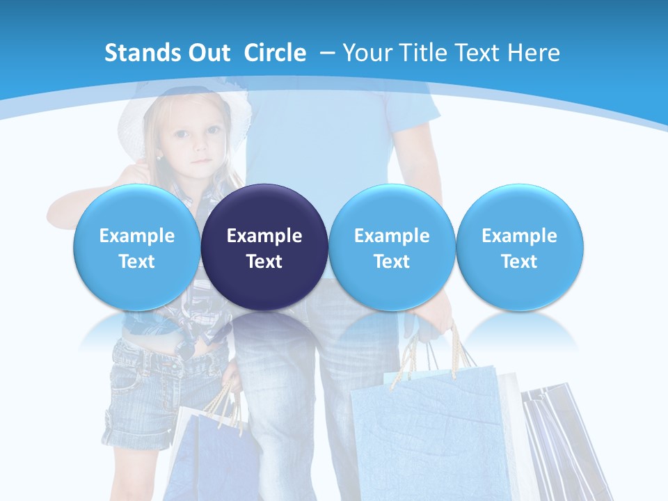 Blonde Small Kid PowerPoint Template