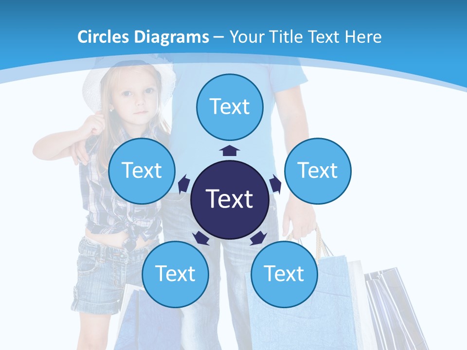 Blonde Small Kid PowerPoint Template