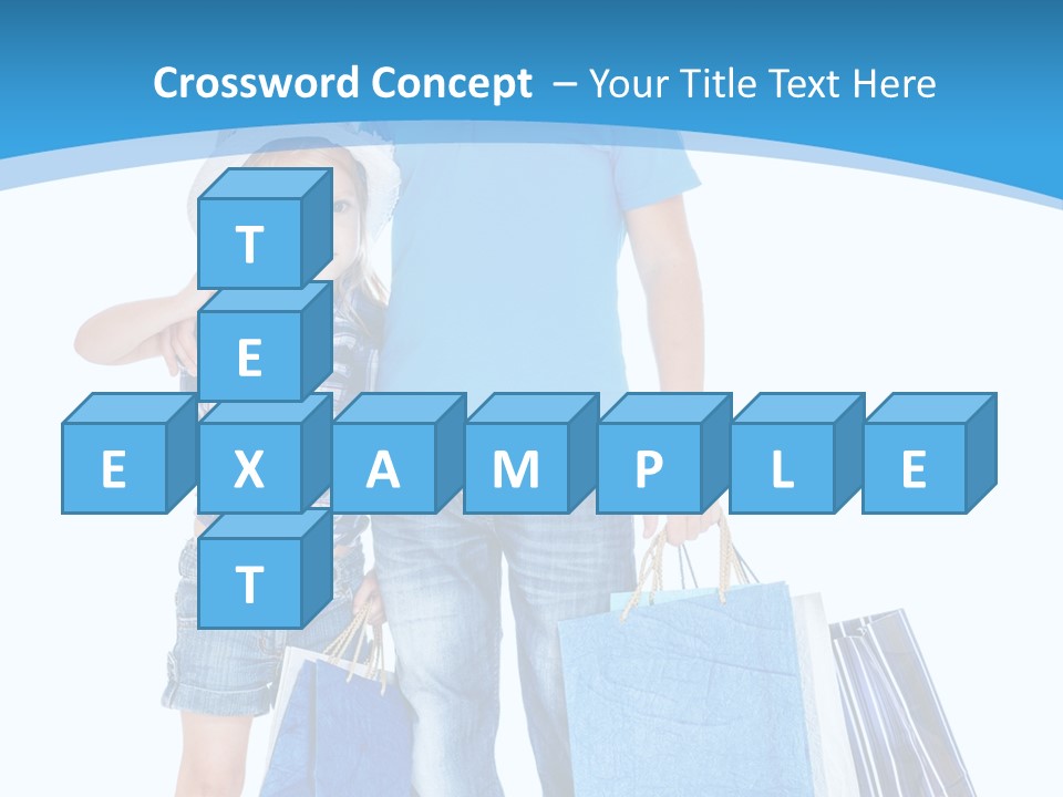 Blonde Small Kid PowerPoint Template