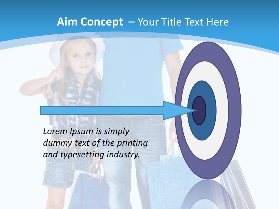 Blonde Small Kid PowerPoint Template