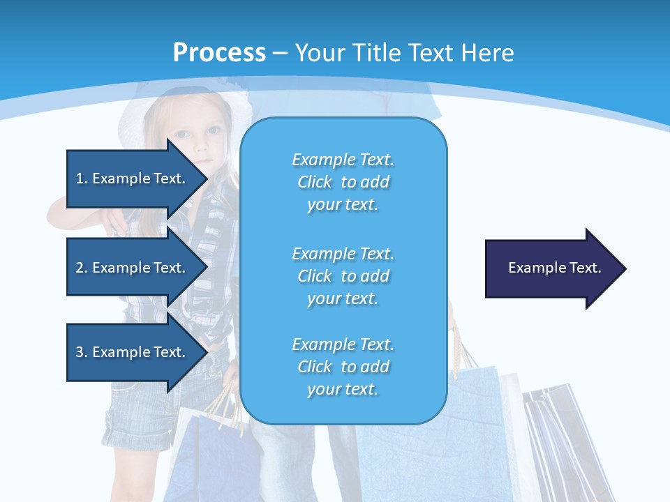 Blonde Small Kid PowerPoint Template