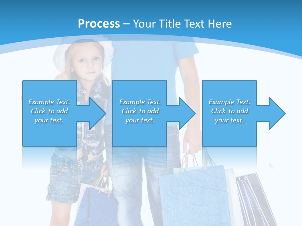 Blonde Small Kid PowerPoint Template