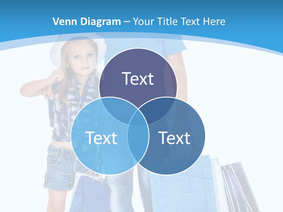 Blonde Small Kid PowerPoint Template