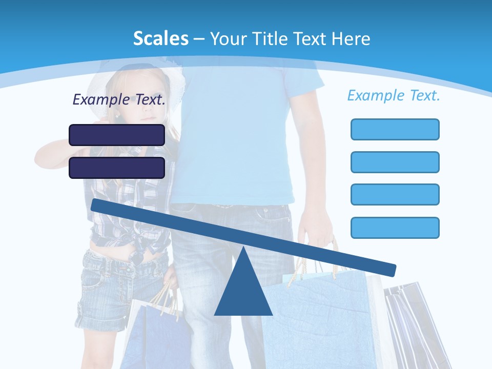 Blonde Small Kid PowerPoint Template