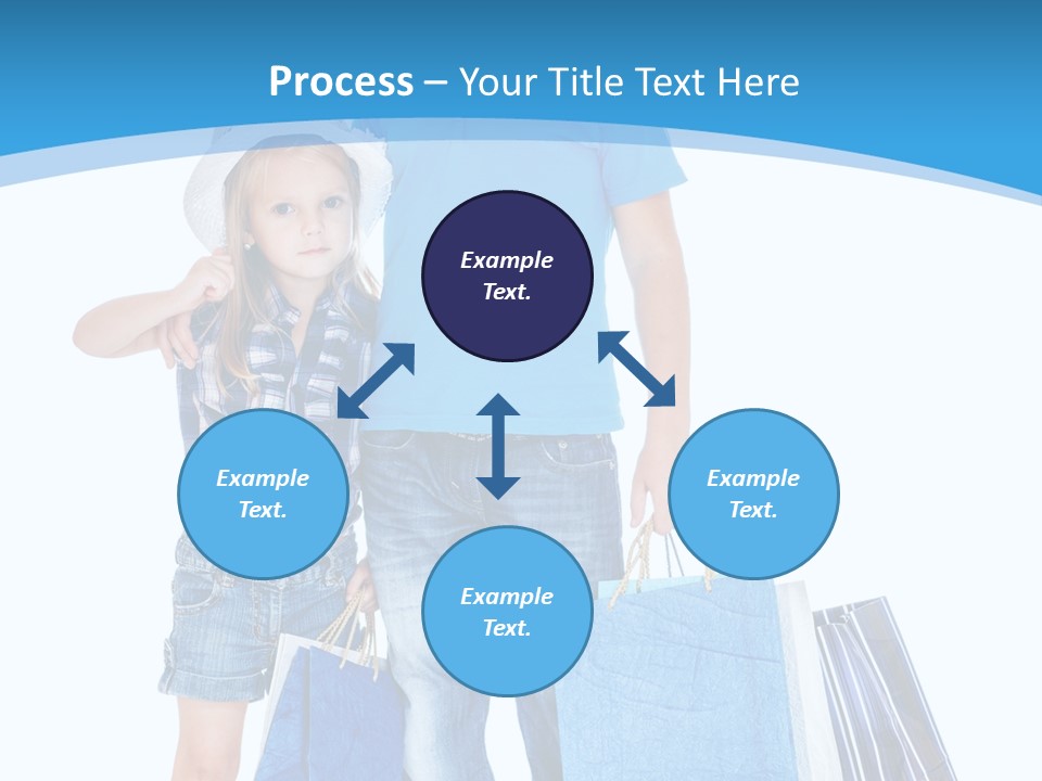 Blonde Small Kid PowerPoint Template