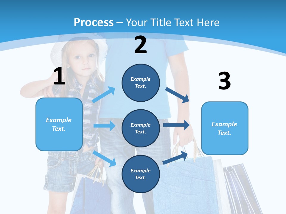 Blonde Small Kid PowerPoint Template