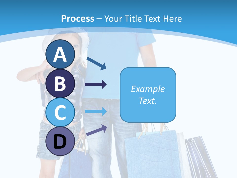 Blonde Small Kid PowerPoint Template