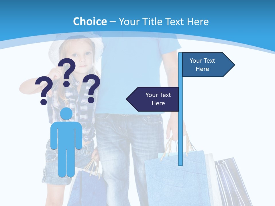 Blonde Small Kid PowerPoint Template