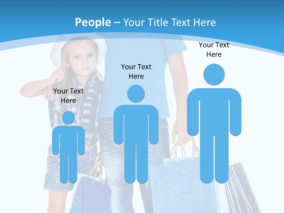 Blonde Small Kid PowerPoint Template