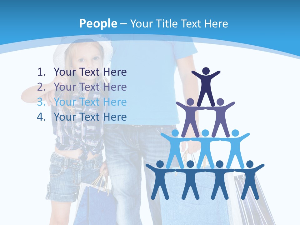 Blonde Small Kid PowerPoint Template