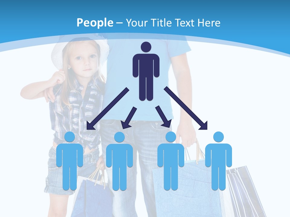 Blonde Small Kid PowerPoint Template