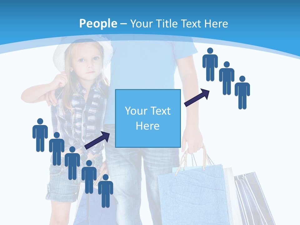 Blonde Small Kid PowerPoint Template