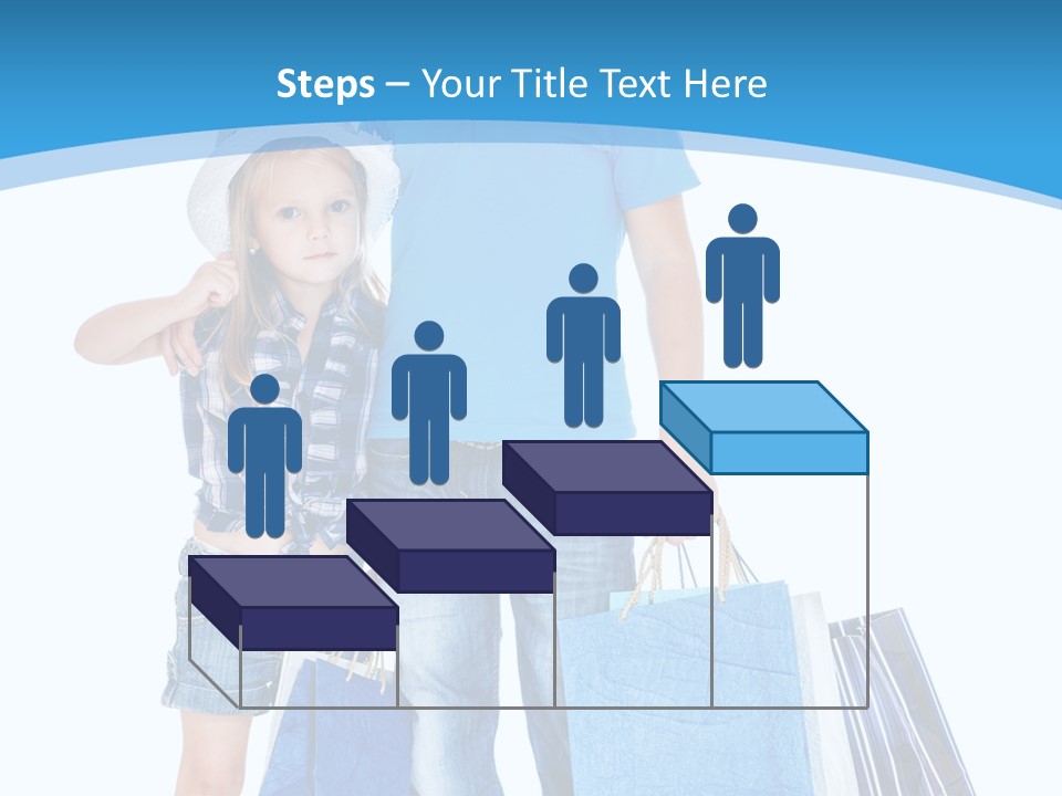 Blonde Small Kid PowerPoint Template