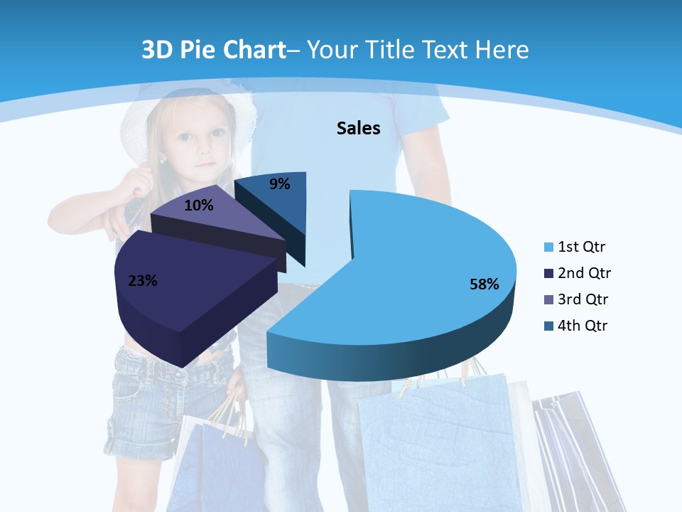 Blonde Small Kid PowerPoint Template