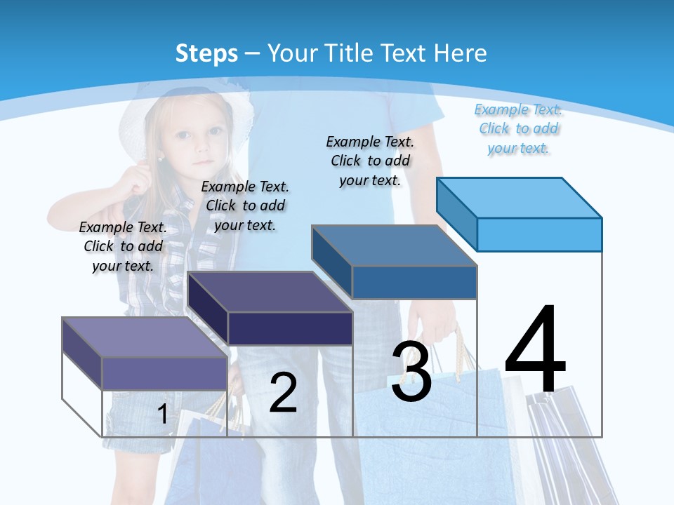 Blonde Small Kid PowerPoint Template