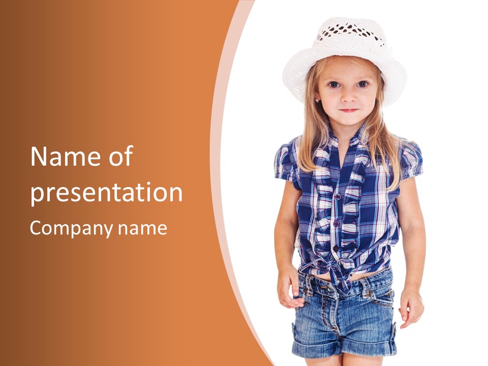 Little Preschooler Fashion PowerPoint Template