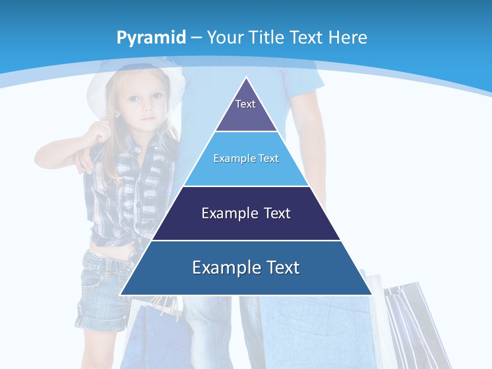 Caucasian Paper Bag Hold PowerPoint Template