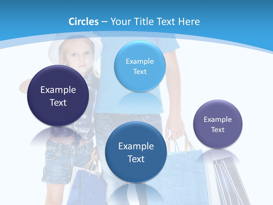 Caucasian Paper Bag Hold PowerPoint Template