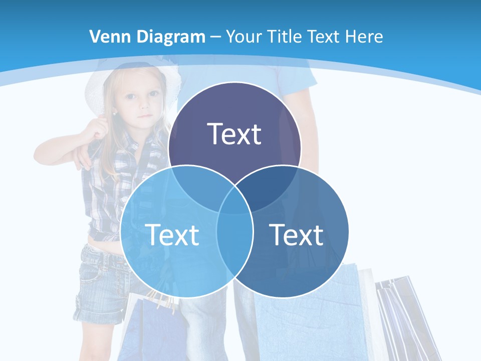 Caucasian Paper Bag Hold PowerPoint Template