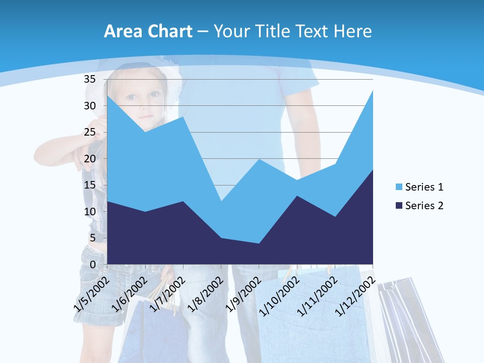Caucasian Paper Bag Hold PowerPoint Template