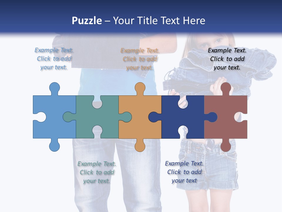 Clothing Pile Beautiful PowerPoint Template