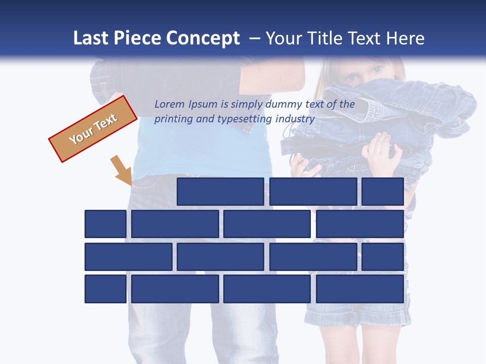 Clothing Pile Beautiful PowerPoint Template