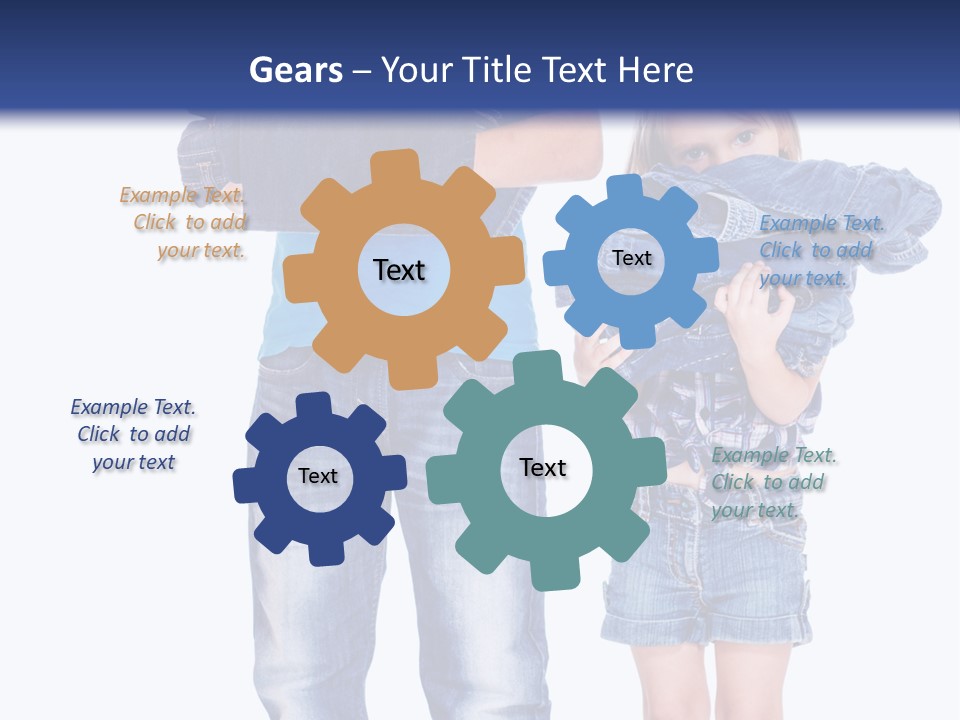 Clothing Pile Beautiful PowerPoint Template