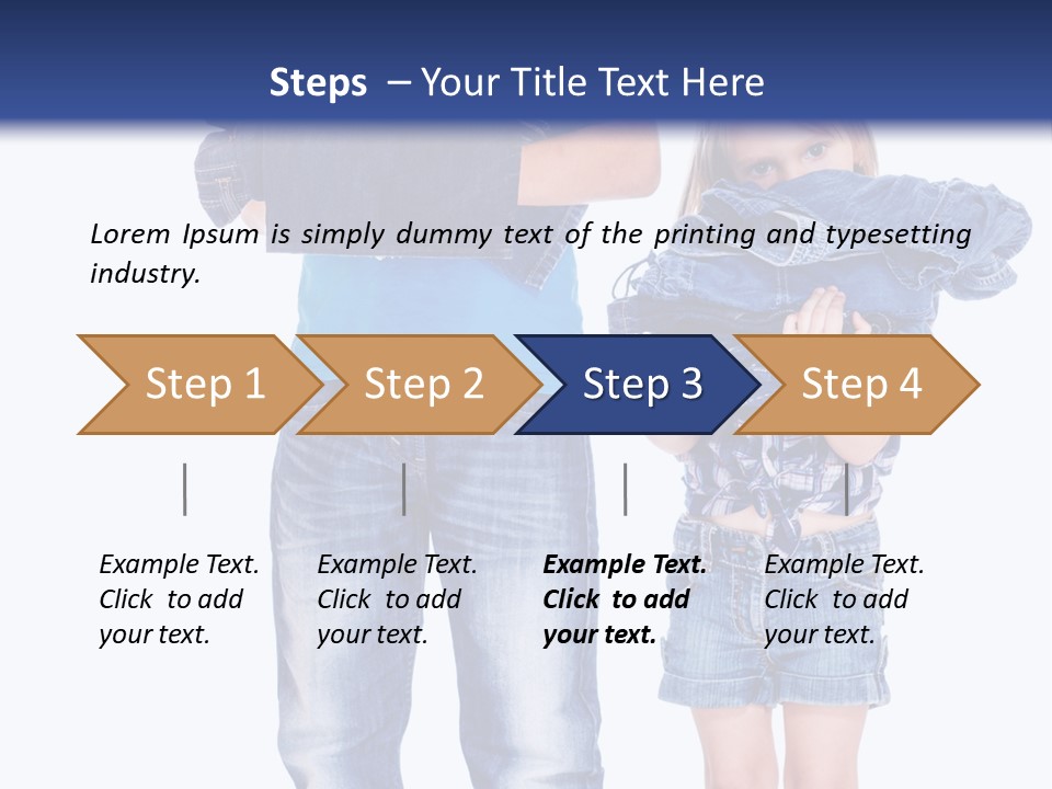 Clothing Pile Beautiful PowerPoint Template