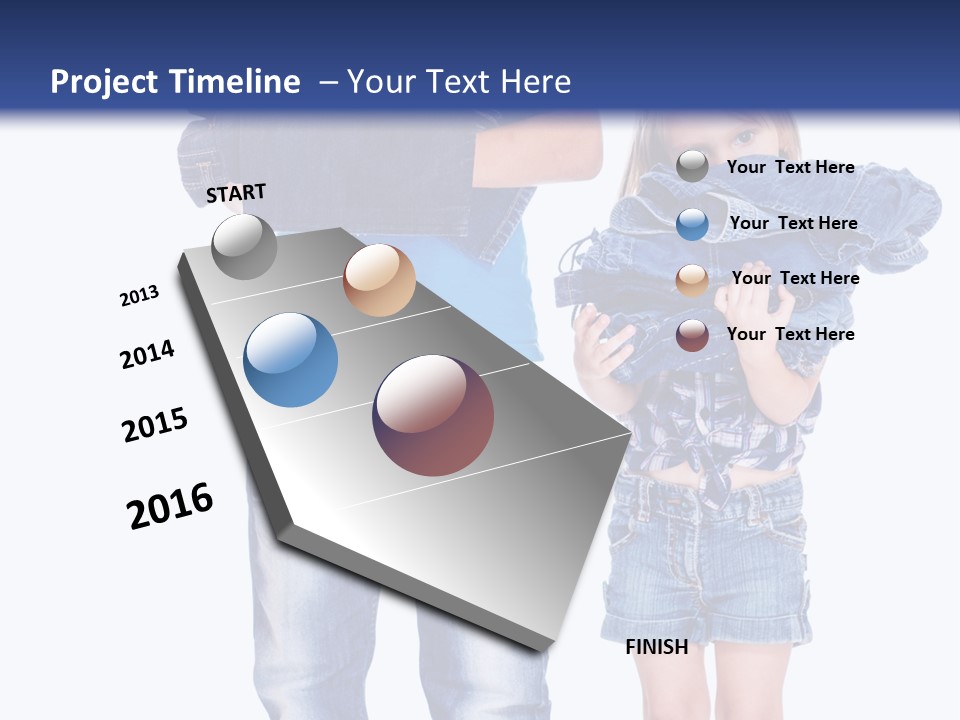 Clothing Pile Beautiful PowerPoint Template