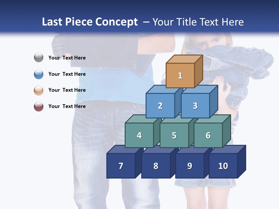 Clothing Pile Beautiful PowerPoint Template