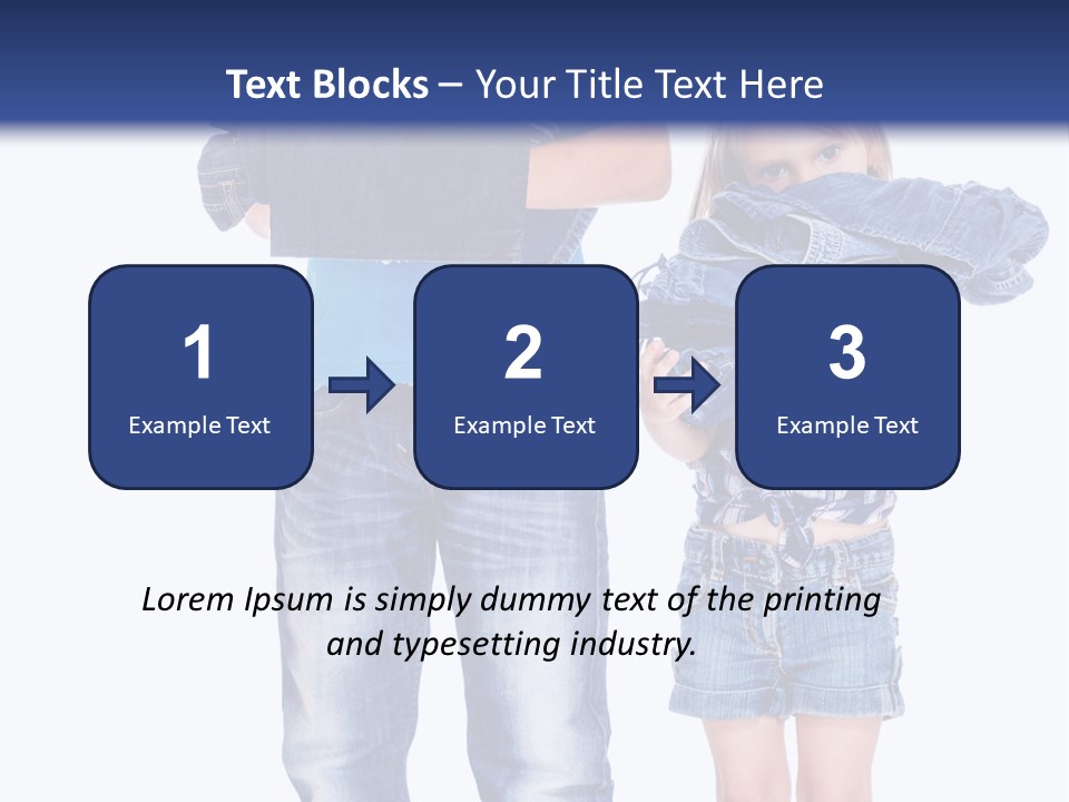 Clothing Pile Beautiful PowerPoint Template