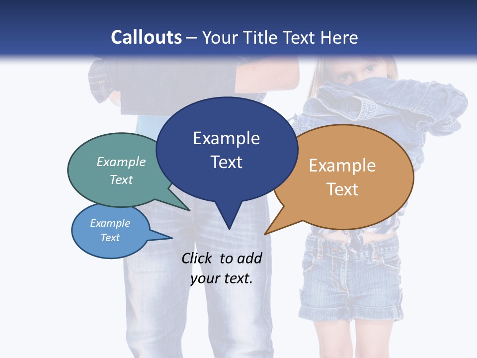 Clothing Pile Beautiful PowerPoint Template