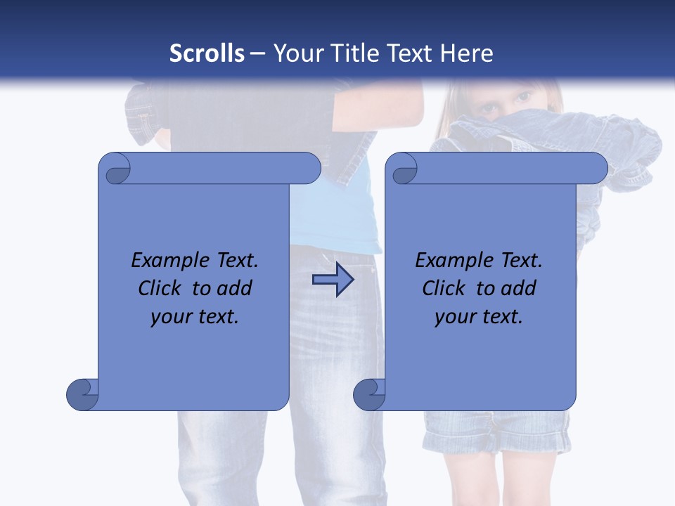 Clothing Pile Beautiful PowerPoint Template