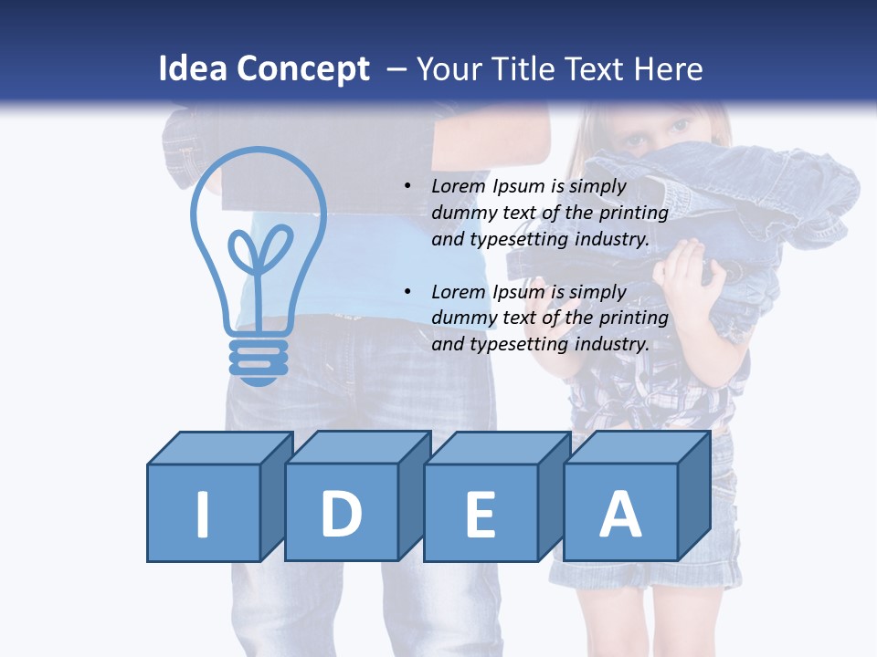 Clothing Pile Beautiful PowerPoint Template