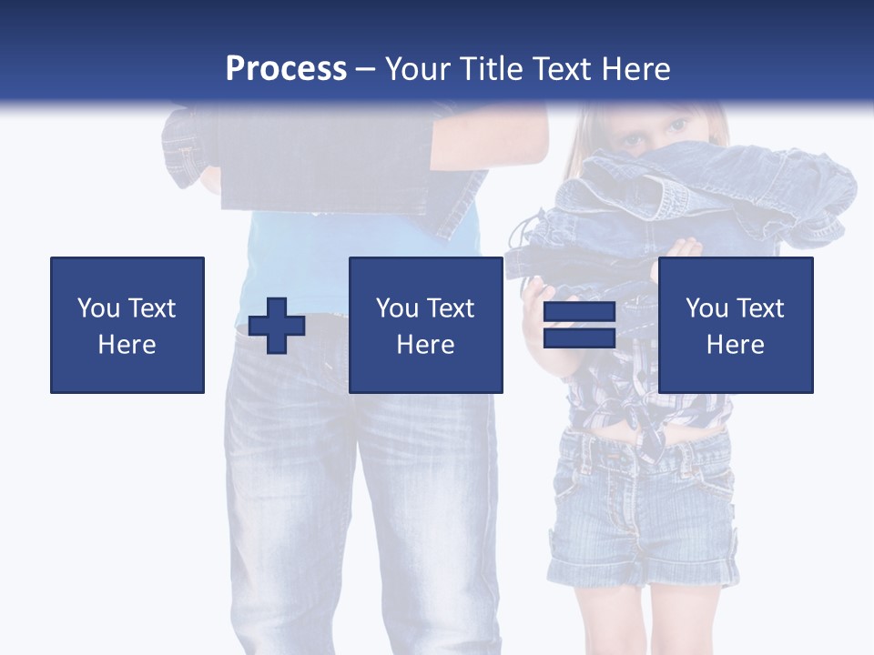 Clothing Pile Beautiful PowerPoint Template